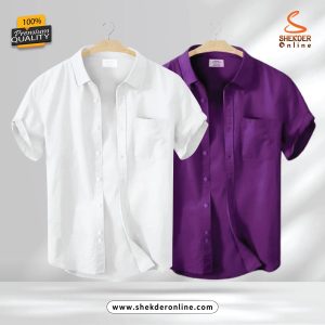2_Pcs Combo Premium Quality Half_Sleeve Shirt