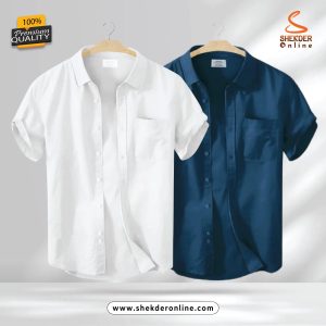 2_Pcs Combo Premium Quality Half_Sleeve Shirt